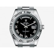 Rolex Day-Date 2 41mm or gris cadran noir M218239-0039