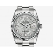 Rolex Day-Date or gris Cadran météorite bracelet Président M118239-0294