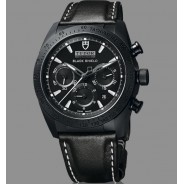 Tudor Fastrider Black Shield cadran noir et blanc 42000CN bracelet cuir